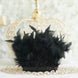 39" Black Real Turkey Feather Fringe Trims With Satin Ribbon Tape