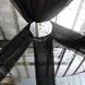 10ftx30ft Black Sheer Ceiling Drape Curtain Panels Durable Flame Resistant Fabric