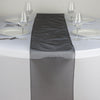 Table Runner Organza - Black#whtbkgd