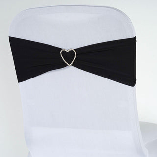 Add Elegance to Your Event with Black Spandex Chair Sashes