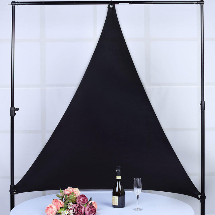 6ft Black Triangle Sun Shade Sail Canopy, Spandex Stage Backdrop
