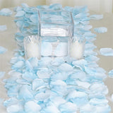 Blue Silk Rose Petals Table Confetti: Add Elegance to Your Event Décor