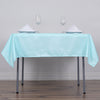 54 inches Blue Square Polyester Tablecloth