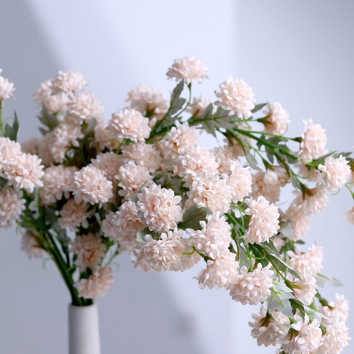 2 Bushes | 33inches Blush/Rose Gold Artificial Chrysanthemum Mum Flower Bouquets