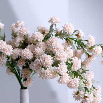2 Bushes 33" Blush Artificial Chrysanthemum Mum Flower Bouquets