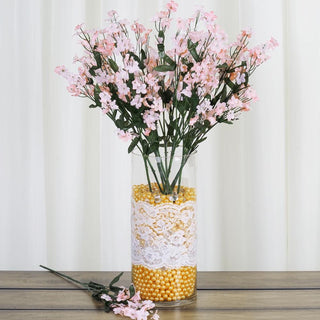 Add a Touch of Whimsy and Elegance with Blush Artificial Silk Babys Breath Flower Bushes
