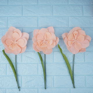 Blush Daisy Large Foam Flowers Wall Backdrop Decoration - Add Elegance and Charm to Your Space