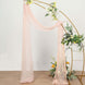 20ft Blush Rose Gold Gauze Cheesecloth Fabric Wedding Arch Drapery, Window Scarf Valance, Boho Decor