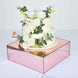 Acrylic Cake Box Stand, Mirror Finish Display Box Pedestal Riser with Hollow Bottom