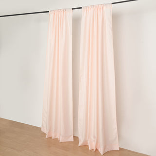 Add Elegance to Your Event with Blush Polyester Photography Backdrop Curtains