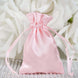 12 Pack | 3inch Blush/Rose Gold Satin Drawstring Wedding Party Favor Bags