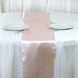 12"x108" Blush | Rose Gold Satin Table Runner#whtbkgd