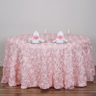 Elegant Blush Satin Tablecloth for Stunning Event Décor