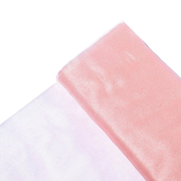 54"x10yd Blush Solid Sheer Chiffon Fabric Bolt, DIY Voile Drapery Fabric