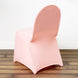 Blush Rose Gold Spandex Stretch Fitted Banquet Slip On Chair Cover - 160 GSM