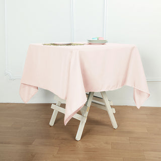 Elevate Your Event Decor with the Blush Square Seamless Polyester Tablecloth