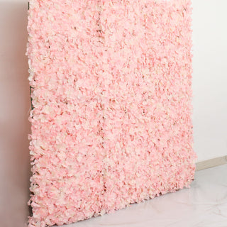 Blush UV Protected Hydrangea Flower Wall Mat - Create Stunning Event Decor