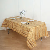 Brown Rectangle Plastic Table Cover in Rustic Wooden Print