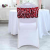 5 Pack | Burgundy Big Payette Sequin Round Chair Sashes
