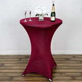 Burgundy Cocktail Spandex Table Cover: Add Elegance to Your Event Decor