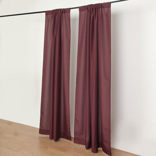 Add Elegance to Your Event with Burgundy Polyester Backdrop Curtains