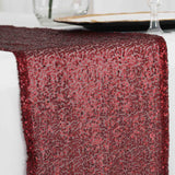 12"x108" Burgundy Sequin Table Runners
