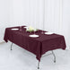 54x96Inch Burgundy Polyester Linen Rectangle Tablecloth