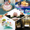 13inches 1-Tier Black/Gold Cardboard Cupcake Dessert Cake Stand Holder