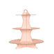 13inch 3-Tier Blush/Rose Gold Cardboard Cupcake Dessert Stand Treat Tower#whtbkgd