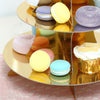 14inch 3-Tier Metallic Gold Cardboard Cupcake Dessert Stand Treat Tower