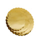 Set of 18 | 6inch, 8inch,10inch Metallic Gold Scalloped Edge Round Cake Boards