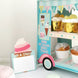 3-Tier Ice Cream Truck Cardboard Cupcake Dessert Stand Tower, Double Decker Disposable Treat Display