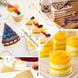 50 Pack | Mini Gold Triangle Cake Boards, Cardboard Cake Slice Bases - 2.8x 4.5inch