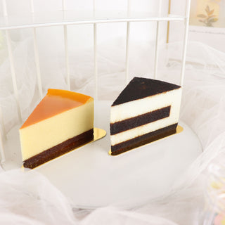 Stunning Shiny Gold Cardboard Cake Slice Bases - Elevate Your Dessert Creations