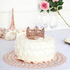 2inch Blush/Rose Gold Metal Princess Crown Cake Topper Wedding Cake Decor