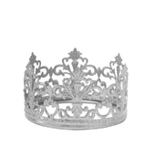 2inch Shiny Silver Metal Princess Crown Cake Topper, Wedding Cake Decor#whtbkgd