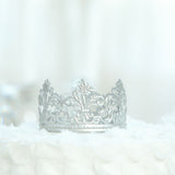 2inch Shiny Silver Metal Princess Crown Cake Topper, Wedding Cake Decor