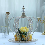 16inch Metallic Gold Crystal-Bead Royal Crown Cake Topper, Centerpiece
