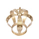8inch Gold Metal Fleur-De-Lis Top Royal Crown Cake Topper, Centerpiece