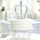 9inch Matte Silver Metal Royal Crown Cake Topper, Wedding Cake Decor