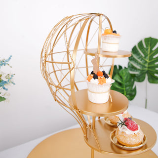The Perfect Party Dessert Stand in Gold