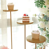 29inch Tall Gold Metal Grand Cake Stand, 12-Arm Tiered Dessert Display Holder