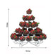 15inch 5-Tier Nontoxic Metal 41-Cupcake Holder Stand, Dessert Dish Tower Tray