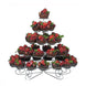 15inch 5-Tier Nontoxic Metal 41-Cupcake Holder Stand, Dessert Dish Tower Tray#whtbkgd