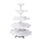 18inch 5-Tier Scallop Edge 27-Cupcake Holder Stand, Dessert Display Tower#whtbkgd