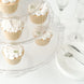 Set of 3 | Clear Plastic Round Pedestal Cake Stands, Stackable Cupcake Dessert Display Holders