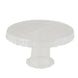 4 Pack | 13inch Clear Round Footed Reusable Plastic Pedestal Cake Stands