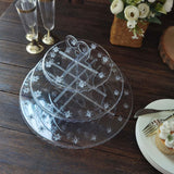 12inch Clear 3-Tier Round Reusable Plastic Cupcake Stand Cake Pop Holder