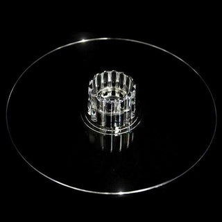 Make Your Special Occasions Even More Memorable with the 16" Round Clear Acrylic Cake Stand
