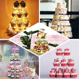 12inch Round Clear Acrylic Cake and Cupcake Display Stand Plates, DIY